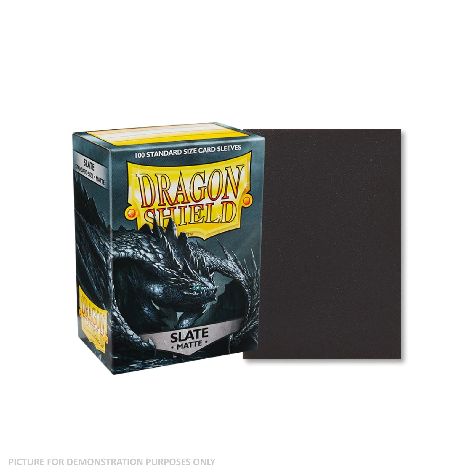 Dragon Shield 100 Standard Size Card Sleeves - Matte Slate